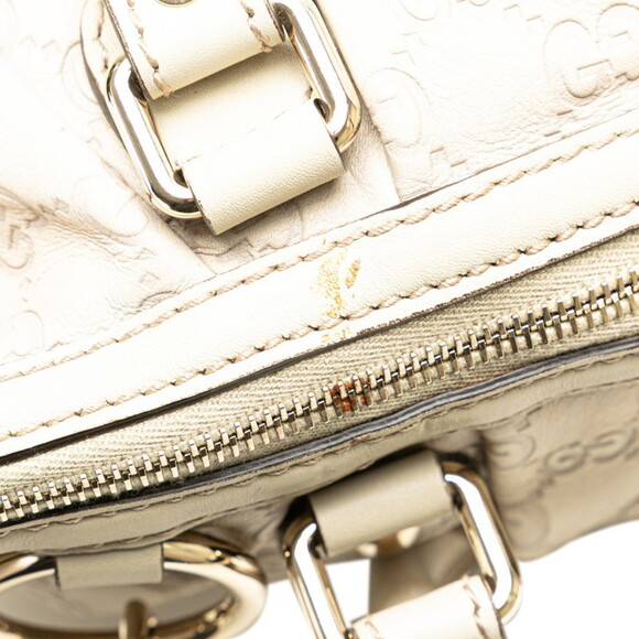 GUCCI White Leather Shoulder Bag - Picture 4 of 11